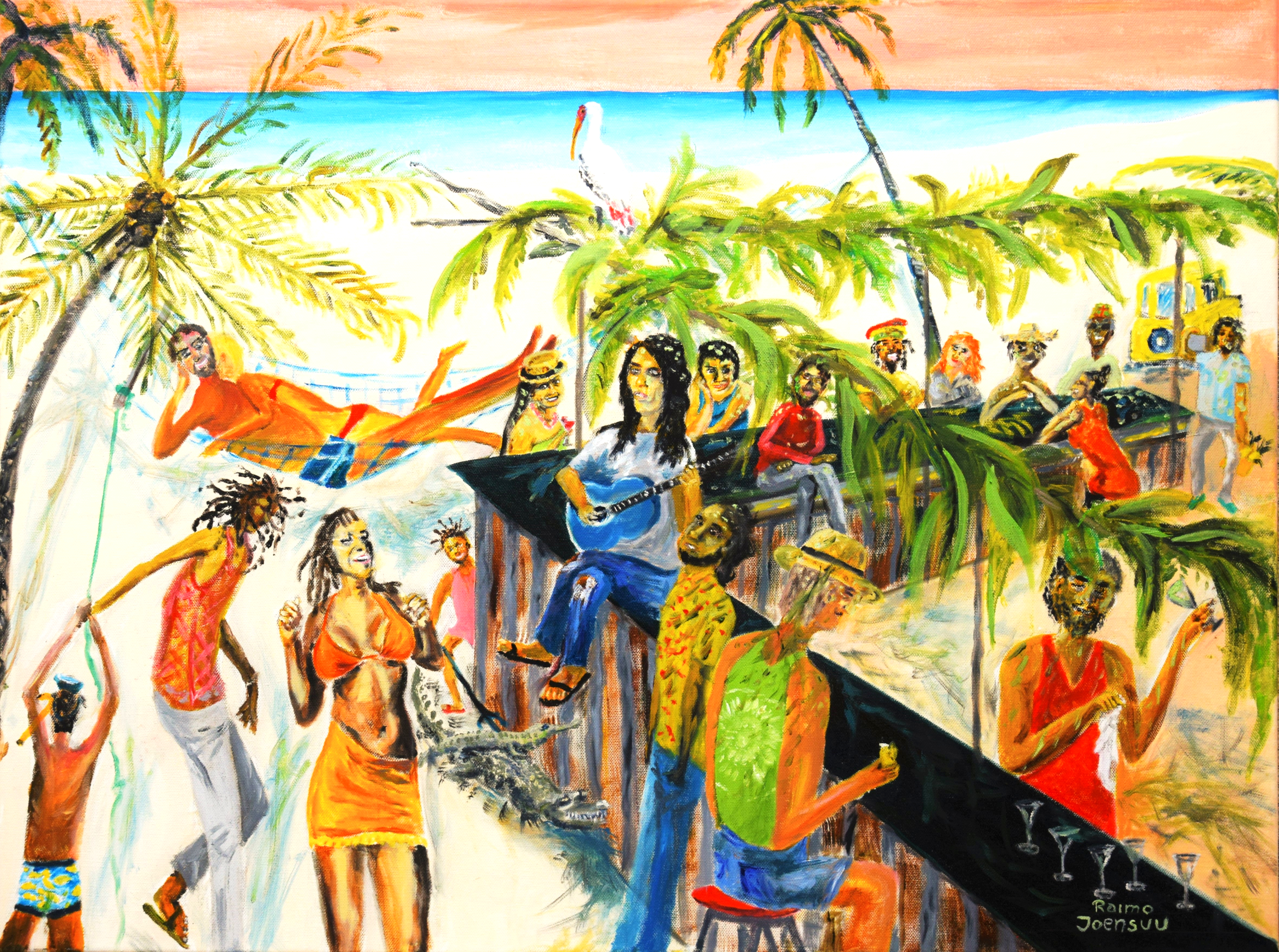 "Cuba libre", olja, 60 x 80 cm