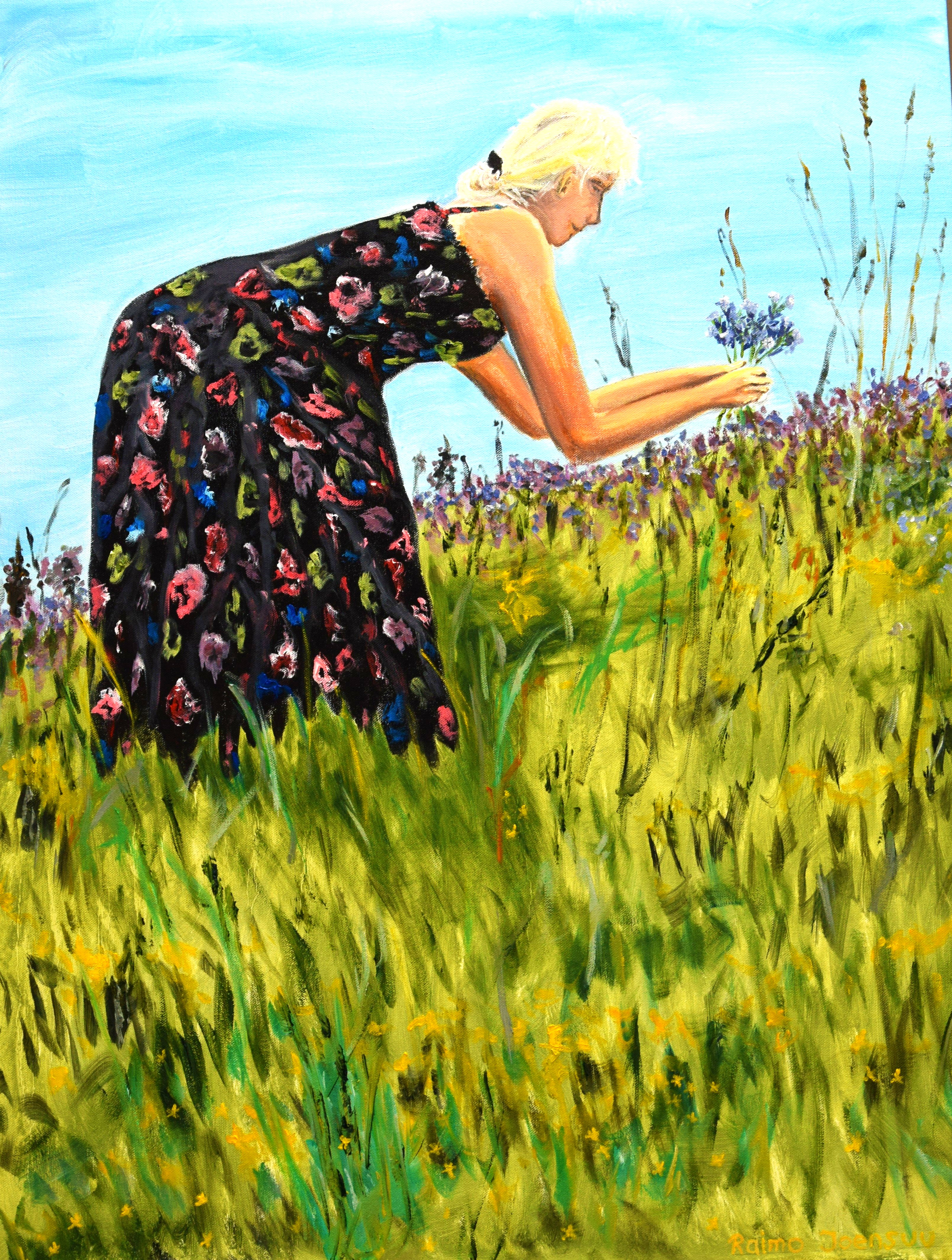 "Flower dreams", olja 60 x 80 cm